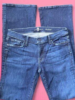 7 For All Mankind blue bootcut jeans